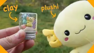 The cutest mini Axolotl Aquarium! Made with Clay