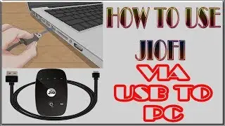 How to Connect Your Jiofi Device To PC Using Through USB Cable