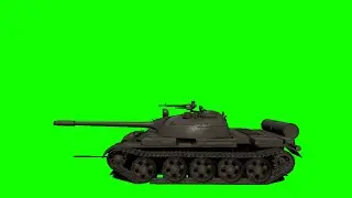T-54/T-55 tank fire 3 green screen