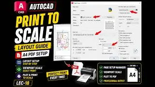 👉How to Print Drawing to Scale in AutoCAD Layout | Complete Guide