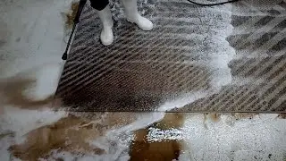 Pranie dywanu z ciekawym wzorem | satisfying video | cleaning videos