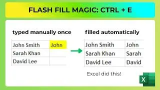 Excel Flash Fill Tricks Every Beginner Should Know