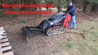 Revised Toro Dingo Landscape Rake Attachment