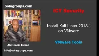 Install Kali Linux 2018.1 and VMware Tools