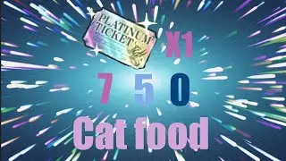 Открытие 750 банок и 1 платинум билета (Battle cats)
