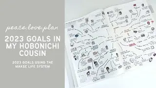2023 GOALS | goal setting using the makse life system in my hobonichi cousin
