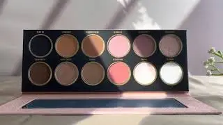 DE'LANCI Rose Coast 12 Colors Pink Brown Palette | Stunning Shades for Mesmerizing Looks