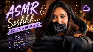 Deep Sleep ASMR 🌙 Shushing Sounds With Satin Gloves & Positive Energy