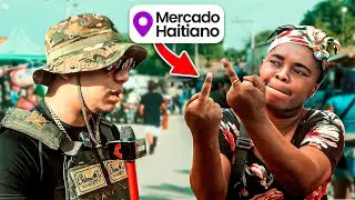 ASI ME RECIBEN LOS HAITIANOS EN EL MERCADO ( increíble )