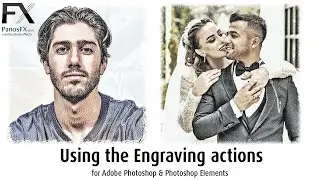 Using the Engraving Photoshop actions