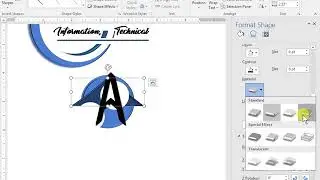 How to make a vector logo with text in Microsoft Office 2016, 2013, 10 and 07?