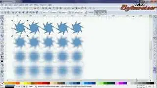 Byteweiser Inkscape Tutorial #11: Blur & Opacity With Tiled Clones