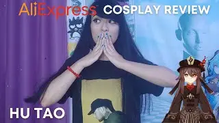 I Bought A $50 Hu Tao Cosplay | AliExpress Genshin Impact Cosplay Review and Try On  (Eng Subs)