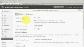 Easy Websites with Wordpress - Setting Up Blog Pinging