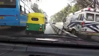 Ambulances Responding in Heavy Indian Traffic