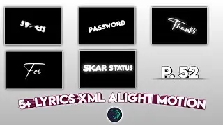 Top 5+ Text Animation Preset In Alight Motion || Lyrics Effect Alight Motion