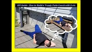 DIY Guide - How to Build a Trendy Patio Couch with 2x4s