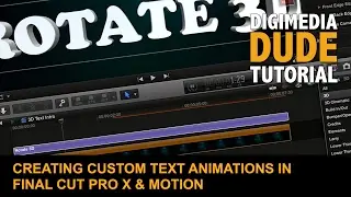Creating Custom Text Animations In FCP X & Motion
