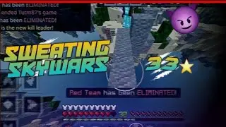 Sweating skywars and hitting level 33 / hive skywars