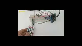 إضاءة ثلاثة صمامات بواسطة جهاز التحكم عن بعد باستخدام مستشعر و بطاقة الميكروبيت #shorts