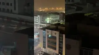 Heavy rain in Abu Dubai UAE