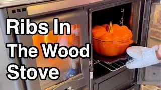Cooking On The Wood Cookstove: Braised Ribs in a Red Wine Sauce