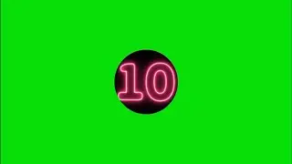 10 Second Timer Countdown with Sound in Green Screen for Educational Video | No Copyright |