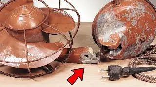 1950s Unique Bullet Nose Table Fan Restoration | 75 Years Old Broken Electric Fan