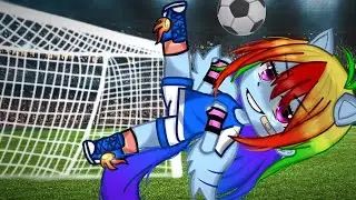 RONALDO! ⚽️🔥 || FT: Rainbow Dash & Apple Jack || Gacha Mlp Meme