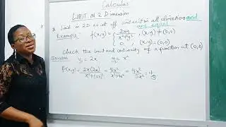 Limit and Continuity of multivariable functions.