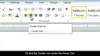 Microsoft Office Word PC: Creating a Table
