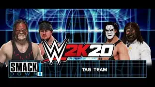 WWE 2k20 - SmackDown! Kane & Undertaker vs Sting & Mankind! Tag Team Match!