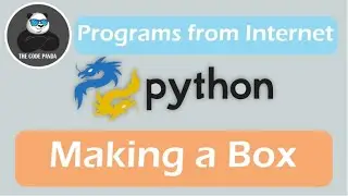 The problem from the Internet:  Making a Box | A Pattern Problem | Python Simple Practice Problem