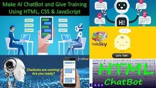 How to  Make AI ChatBot Using HTML CSS and JavaScript || Make AI Chatbot and Give Training