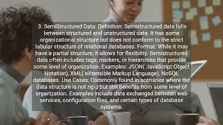 Structured vs Unstructured vs Semi-structured data
