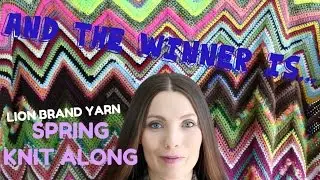 We have a WINNER! Lion Brand® Spring Knit Along 2015