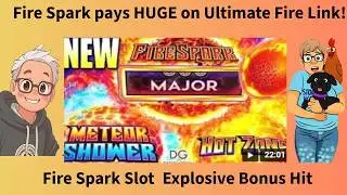 Fire Spark pays HUGE on Ultimate Fire Link! Fire Spark Slot 🔥 Explosive Bonus Hit
