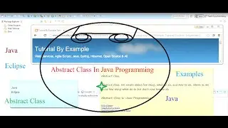 Abstract Class In Java Programming Example Tutorial Code in Eclipse