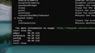 MongoDB Shell: ejecución de comandos básicos y uso de la ayuda | Demostración en mongosh 