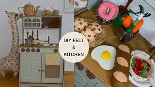 Keçeden Meyve-Sebze Yapımı ve Oyuncak Mutfak / DIY FELT & TOY KİTCHEN