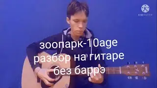 10AGE-ЗООПАРК РАЗБОР НА ГИТАРЕ БЕЗ БАРРЭ