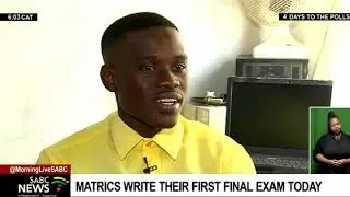 Matric class of 2021 write their examinations on Wednesday