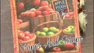 Apple picking with friends themed mini junk journal 🍎 #frappsandscraps #tamarasdesigns #apples