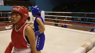 First Match by Alisha Khadgi in Novice Boxing Championship