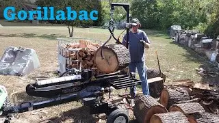 Using the Gorillabac Log Lift on my Box Store Splitter