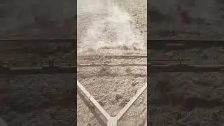 заделка семян цепями#популярное #огород #сенокос