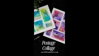 DIY Postage Collage Birthday Cards