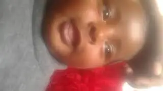Cute boy baby playing