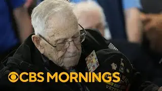 WWII vet's emotional return to Normandy, 80 years after D-Day