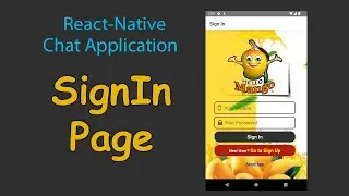 React-Native Chat Application ( Hello-Mango ) | Sign In Page | #kusal_gunawardana